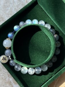 Bracelet Jade et Labradorite Cheval/Coq – Protection Céleste photo review