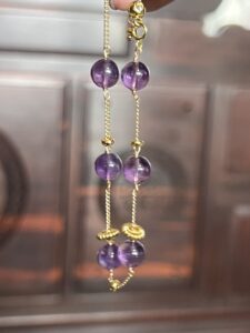Bracelet Améthyste – Rayonnement Violet photo review