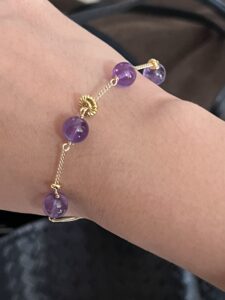 Bracelet Améthyste – Rayonnement Violet photo review