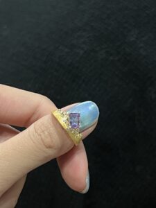 Bague Grenat/Améthyste – Reflets Impériaux, Argent Plaqué Or photo review