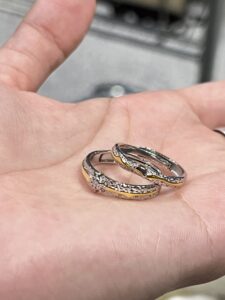 Bague Couple – Lune et Soleil, Argent S999 photo review