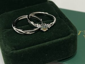 Bague Pierre de Lune Couple – Lien Éternel, Argent photo review