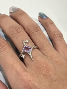 Bague Améthyste – Éclat Stellaire, Argent photo review