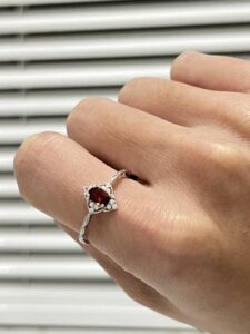 Bague Grenat – Élégance Antique, Argent photo review