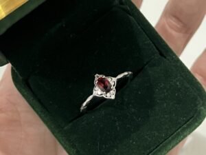 Bague Grenat – Élégance Antique, Argent photo review