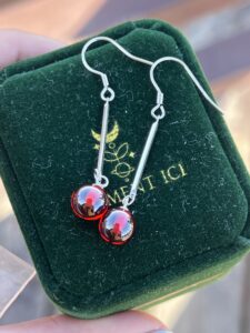 Boucles d’oreilles Pendantes Grenat – Élégance, Argent photo review