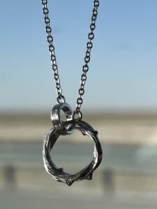 Collier Couple – Lien Brut, Argent photo review
