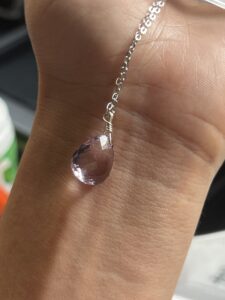 Collier Améthyste – Goutte Pure, Argent photo review