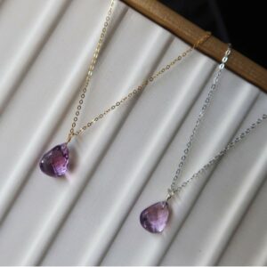 Collier Améthyste – Goutte Pure, Argent photo review