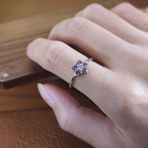 Bague Améthyste – Étoile Intérieure, Argent photo review