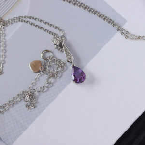 Collier Améthyste – Élégance Moderne, Argent photo review