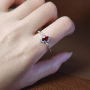 Bague Grenat – Élégance Antique, Argent photo review