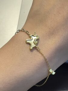 Bracelet Cheval – Liberté Étoilée, Argent Plaqué Or photo review