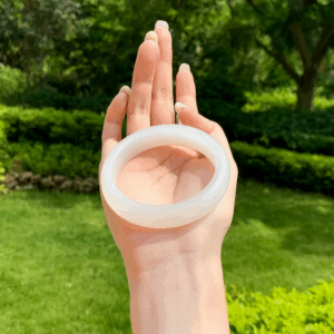 Bracelet Jonc Jade Blanc – Pureté Céleste photo review