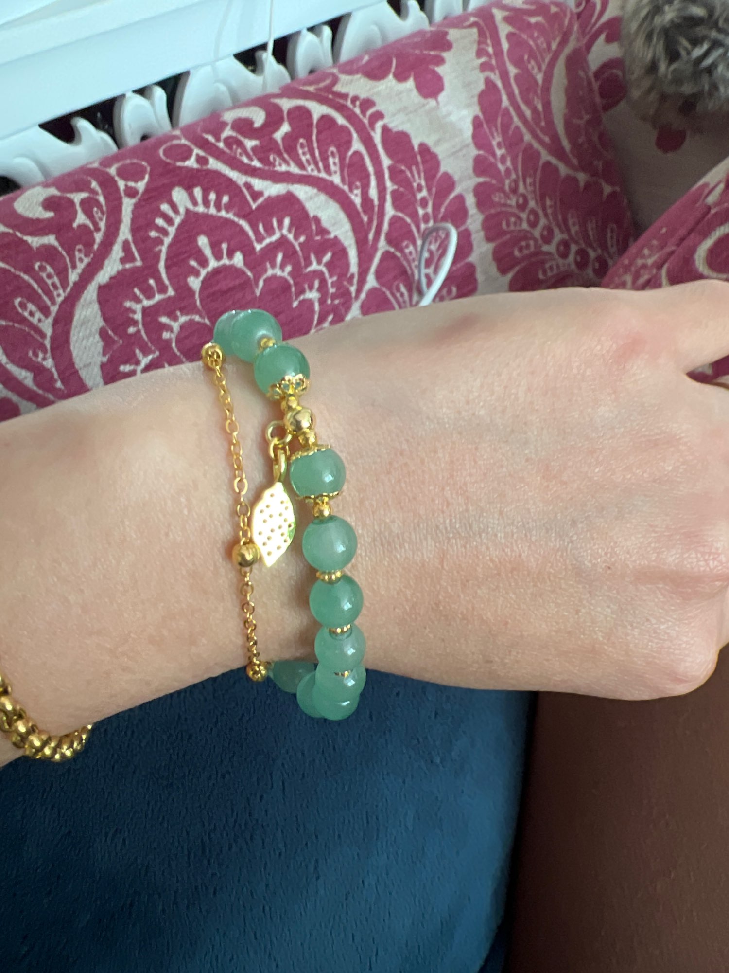 Bracelet 'Feuillette' en Jade photo review