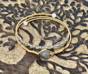 Bracelet Labradorite – Clair de Lune, Plaqué Or photo review