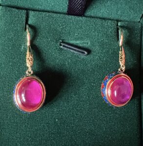 Boucles d'Oreilles Cornaline – Abondance, Argent Plaqué Or photo review