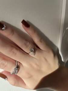 Bague Pierre de Lune – Brume Matinale, Argent photo review